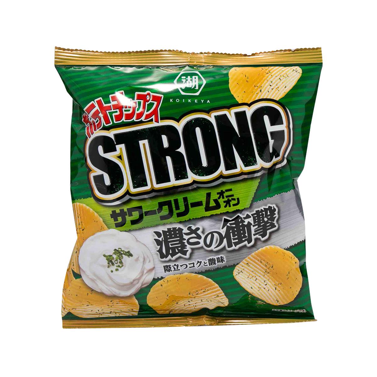 KOIKEYA Potato Chips Strong - Sour Cream Onion Flavor  (53g)