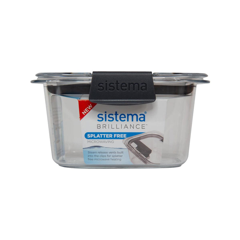 SISTEMA Brilliance Small Rectangle Food Storage Container 380mL