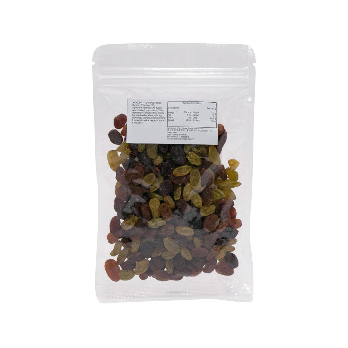 TOMIZAWA Mixed Raisins - 3 Varieties  (100g) - city'super E-Shop