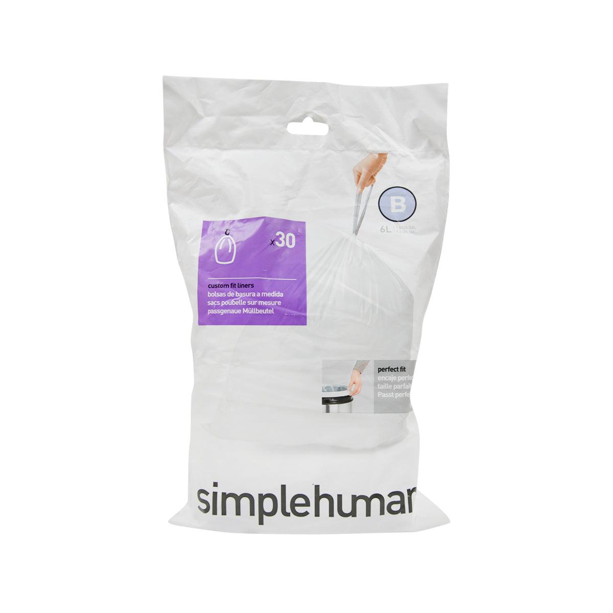 SIMPLEHUMAN 30個裝-垃圾袋 6L(SIMPLEHUMAN 垃圾桶專用-B)