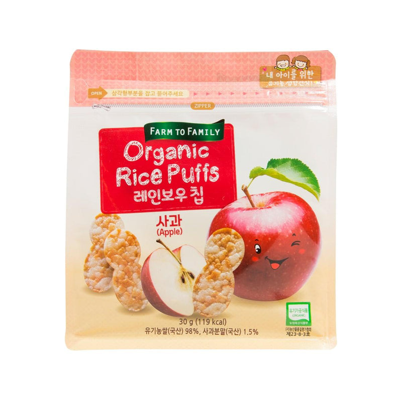 FARMTOFAMILY Organic Rice Puff Snack - Apple  (30g)