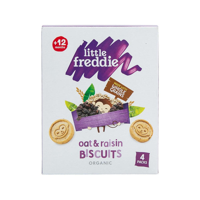 LITTLE FREDDIE Monkey Bites Organic Biscuits with Raisin & Oat (12+ Months)  (80g)