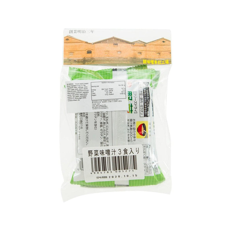 TSURU MISO Instant Mixed Vegetable Soup  (3 x 15g) - city&