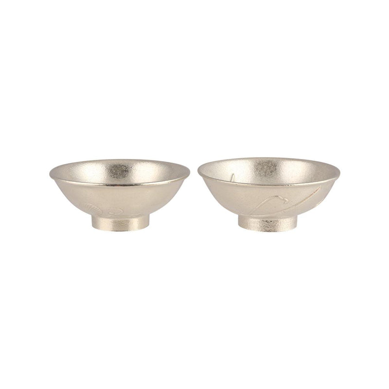 NOUSAKU Tin Sake Cup Set (Silver)