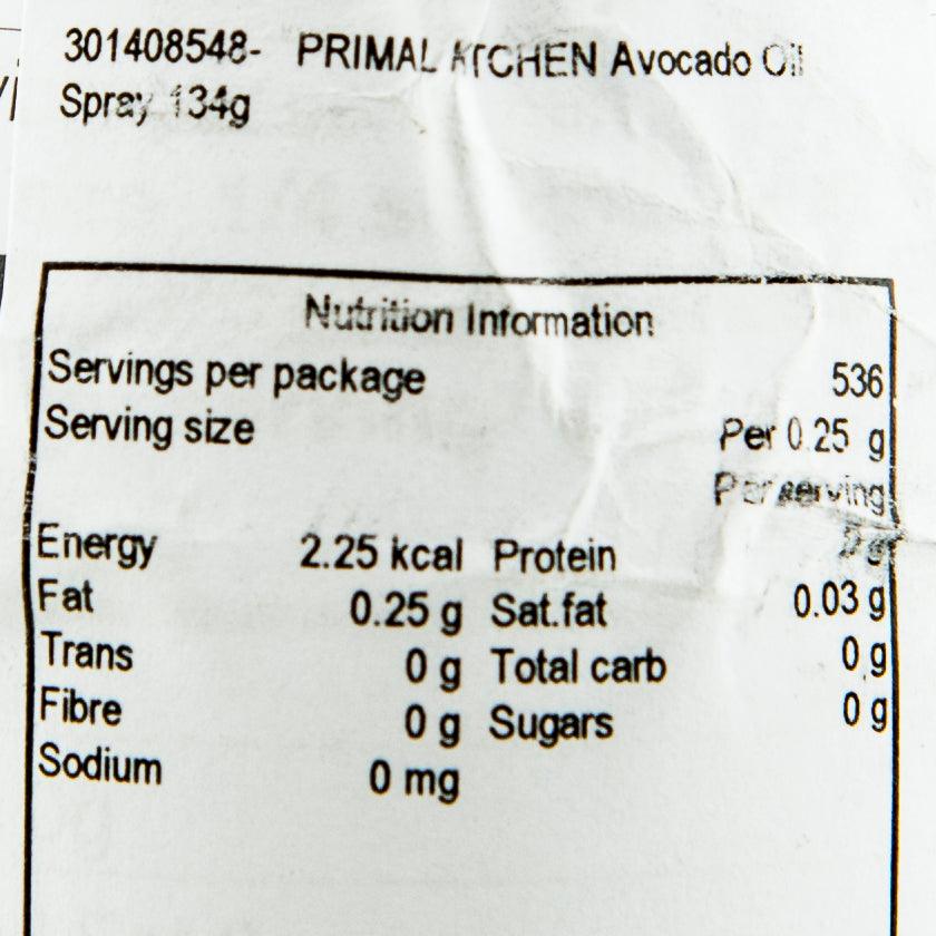 PRIMAL KITCHEN Avocado Oil High Heat Cooking Spray  (134g)