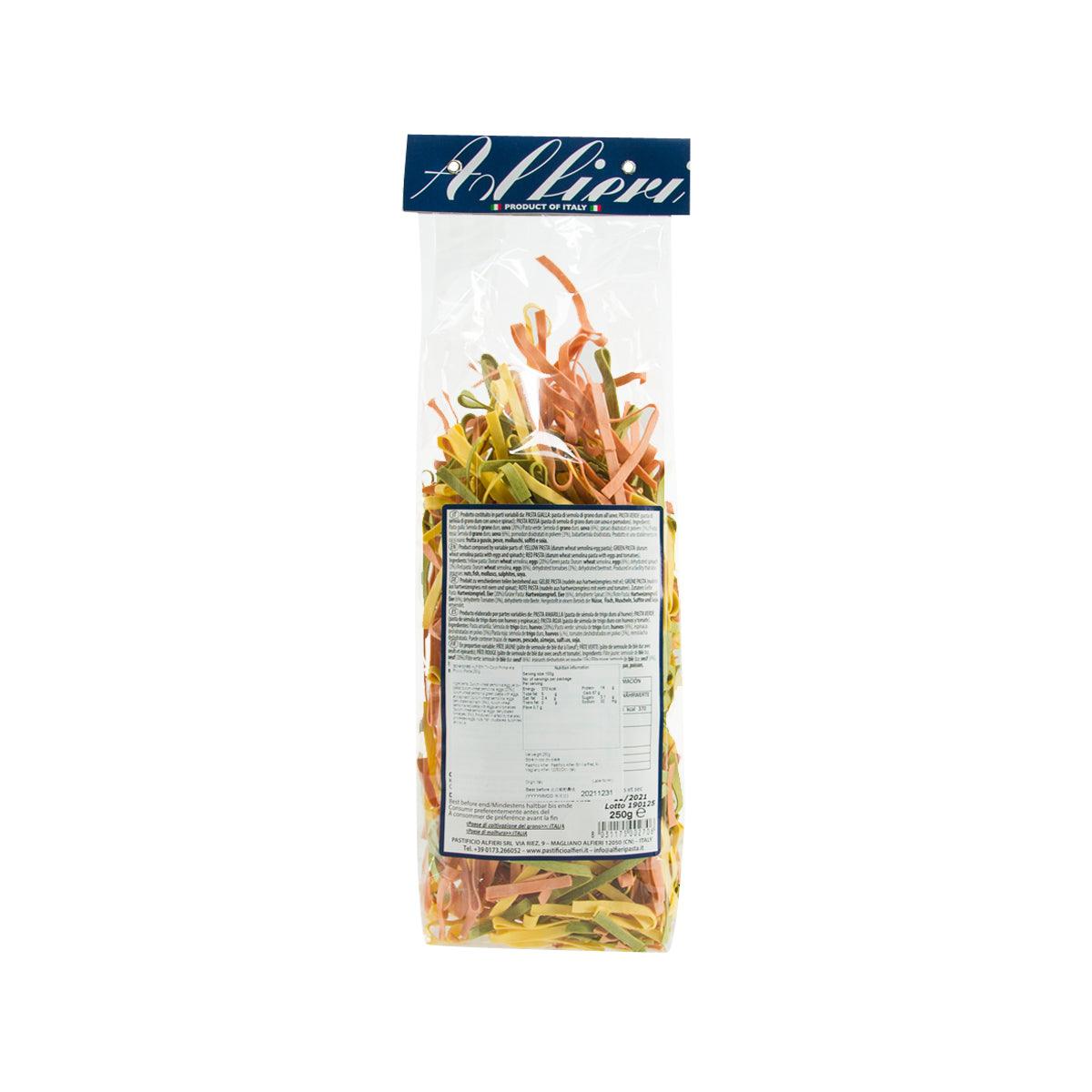 ALFIERI Artisanal Tri-Color Primavera Riccioli Pasta  (250g)
