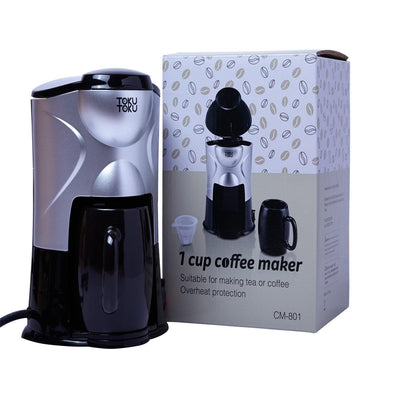 TOKUTOKU 1 Cup Coffee Maker-Black - city'super E-Shop