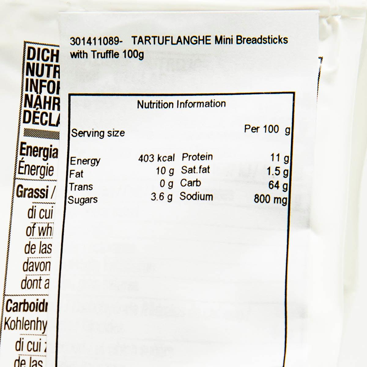 TARTUFLANGHE Mini Breadsticks with Truffle  (100g) - city'super E-Shop
