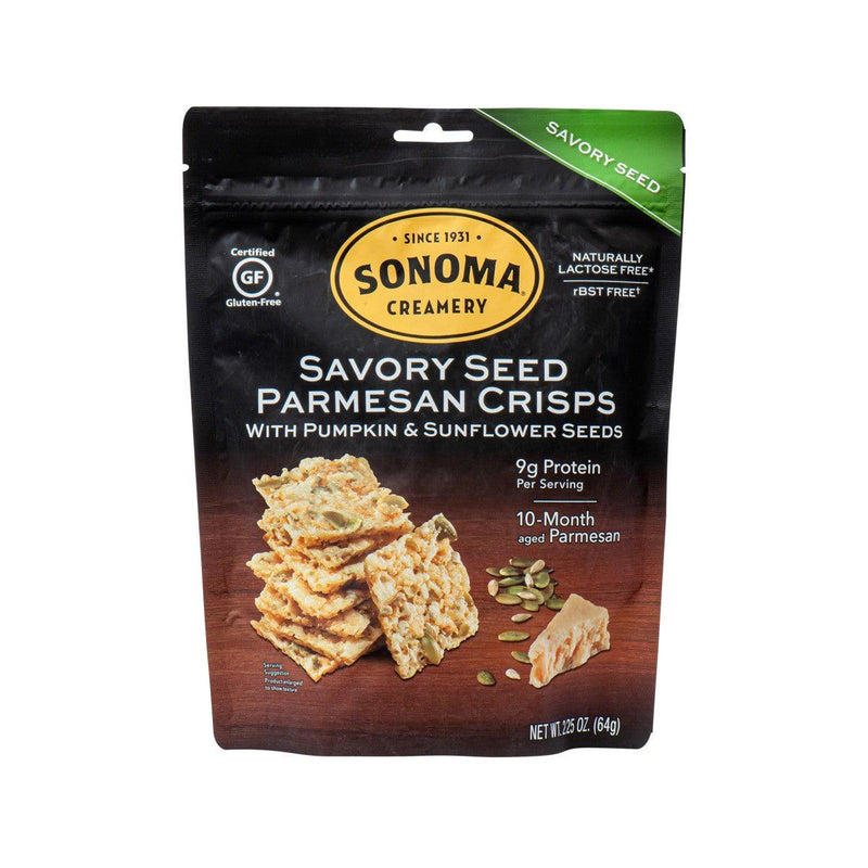 SONOMA CREAMERY Parmesan Cheese Crisps with Pumpkin and Sunflower Seeds  (64g)