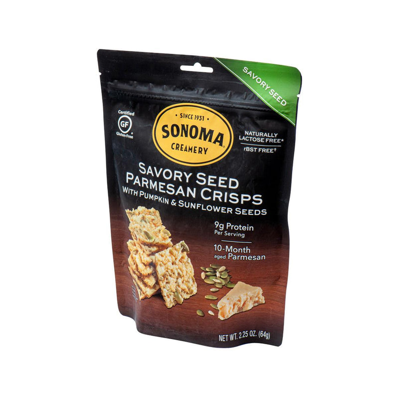 SONOMA CREAMERY Parmesan Cheese Crisps with Pumpkin and Sunflower Seeds  (64g)