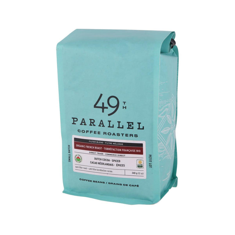 49TH PARALLEL Organic French Roast Coffee Bean  (340g)