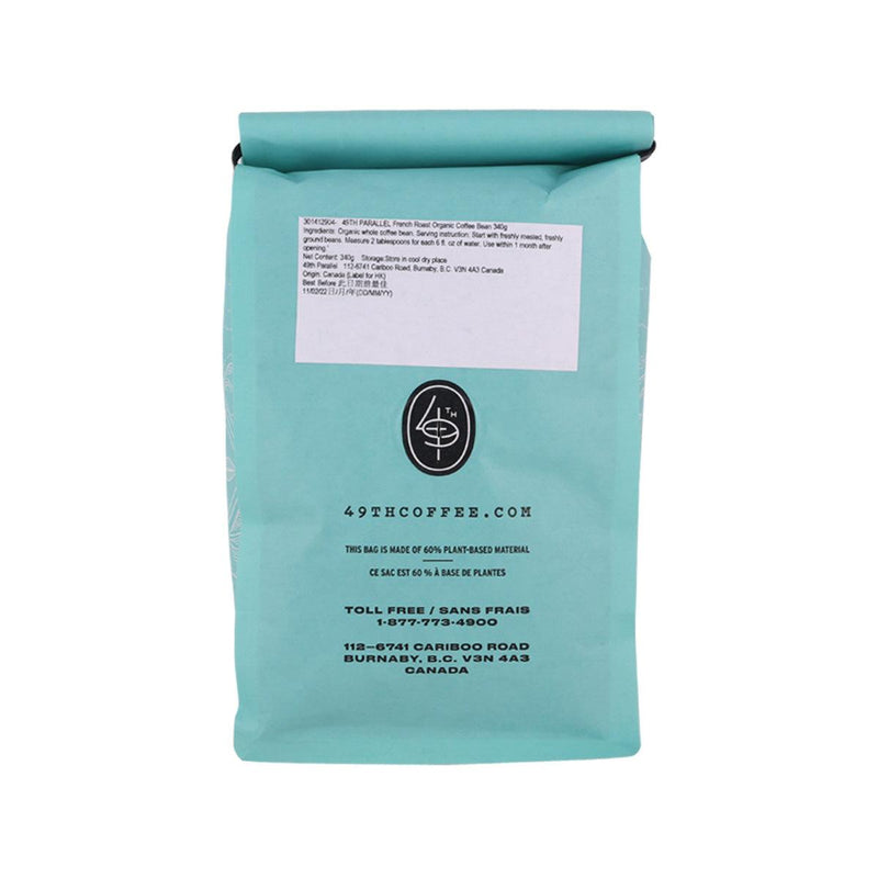 49TH PARALLEL Organic French Roast Coffee Bean  (340g)