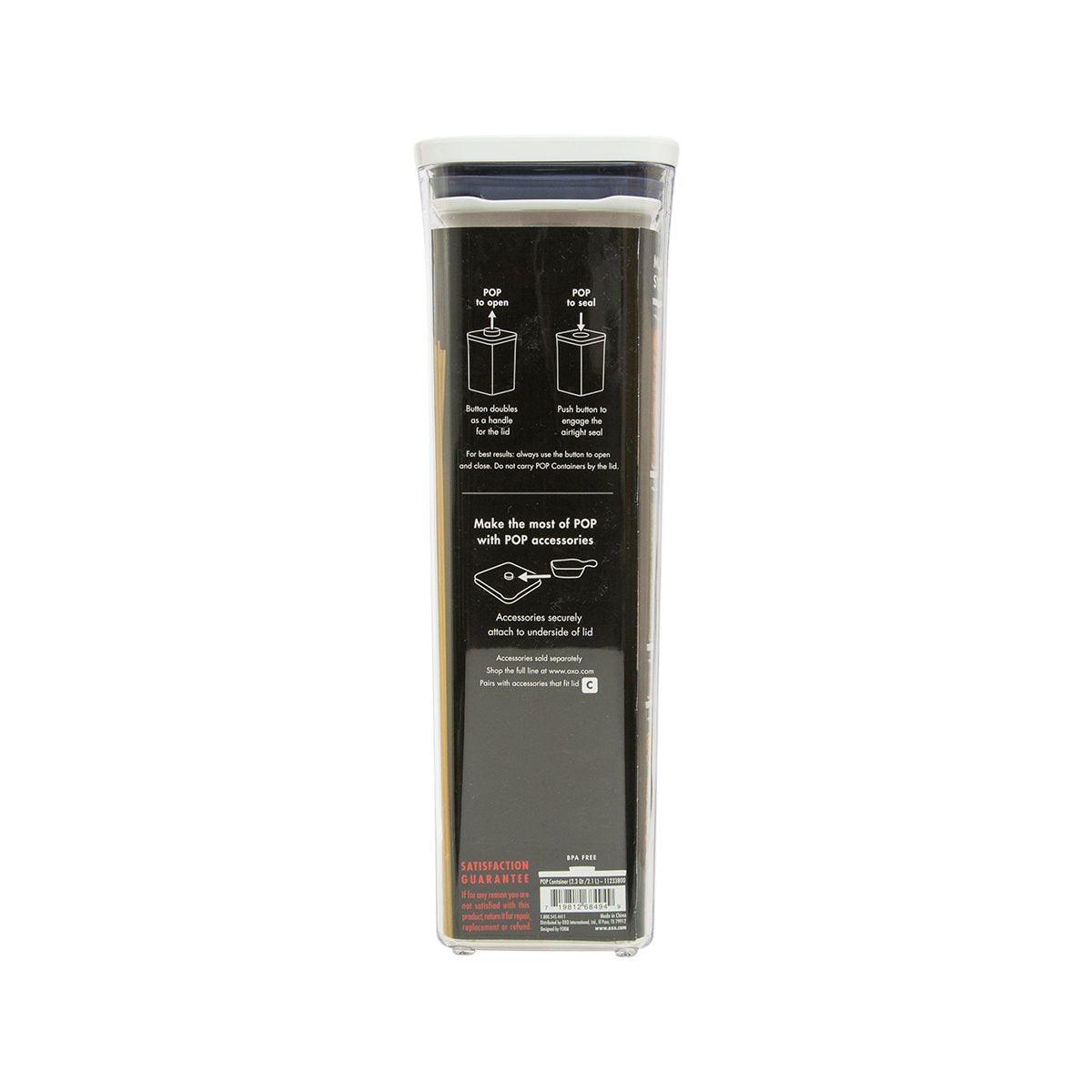 OXO POP CONTAINER-SMALL SQ. 2.2QT