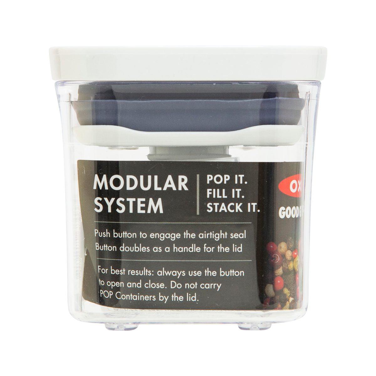 OXO POP CONTAINER-MINI SQ. 0.2QT