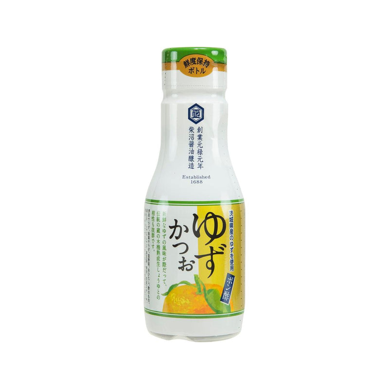 SHIBANUMASHOUYU Ponzu Yuzu Citrus & Bonito Fish Vinegar Sauce  (200mL)