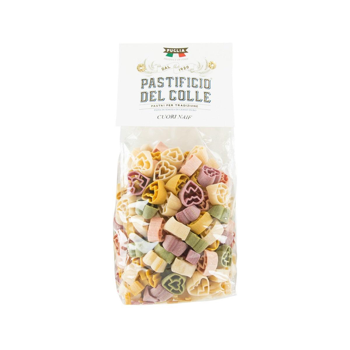 PASTIFICIO DEL COLLE Artisanal Colorful Pasta - Heart Shaped  (500g)
