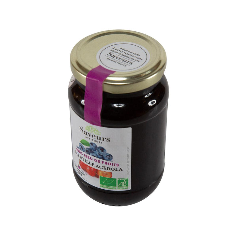 SAVEURS ATTITUDES Organic Fruit Spread - Blueberry & Acerola  (310g)