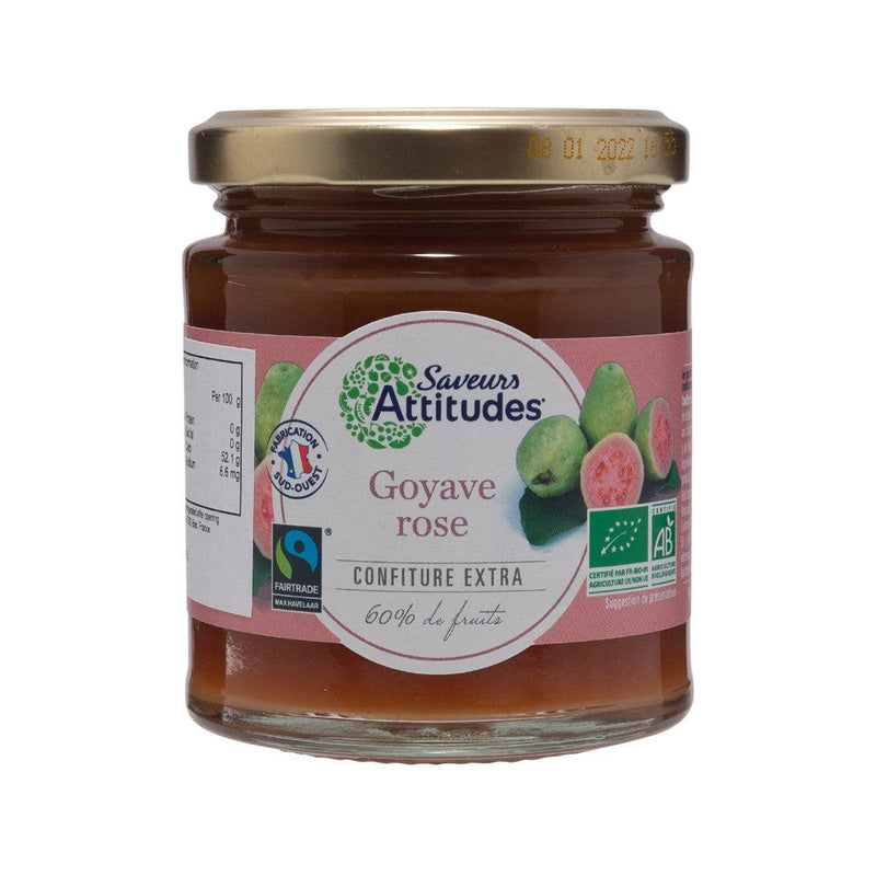 SAVEURS ATTITUDES Organic Guava Jam - Reduced Sugar  (230g)