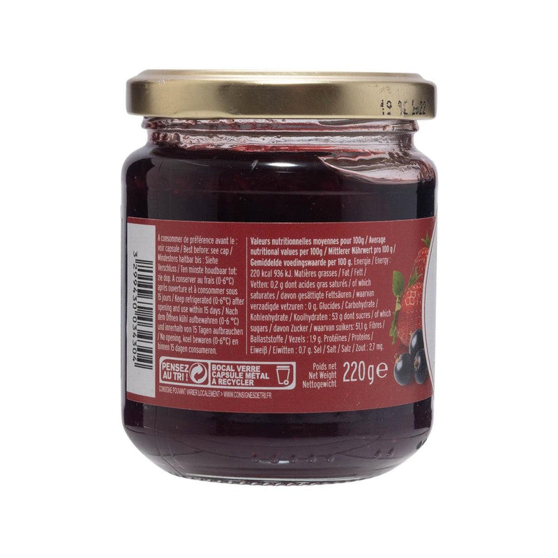 SAVEURS ATTITUDES Organic Blackcurrant & Strawberry Jam  (250g)