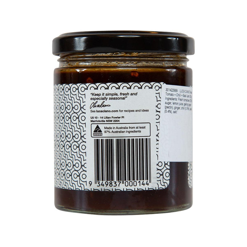 LUCA CIANO Fresh Tomato Chilli Basil Jam 200g city super E