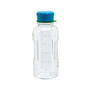 DURAN Clear bottle 500ml w/ Cyan Cap