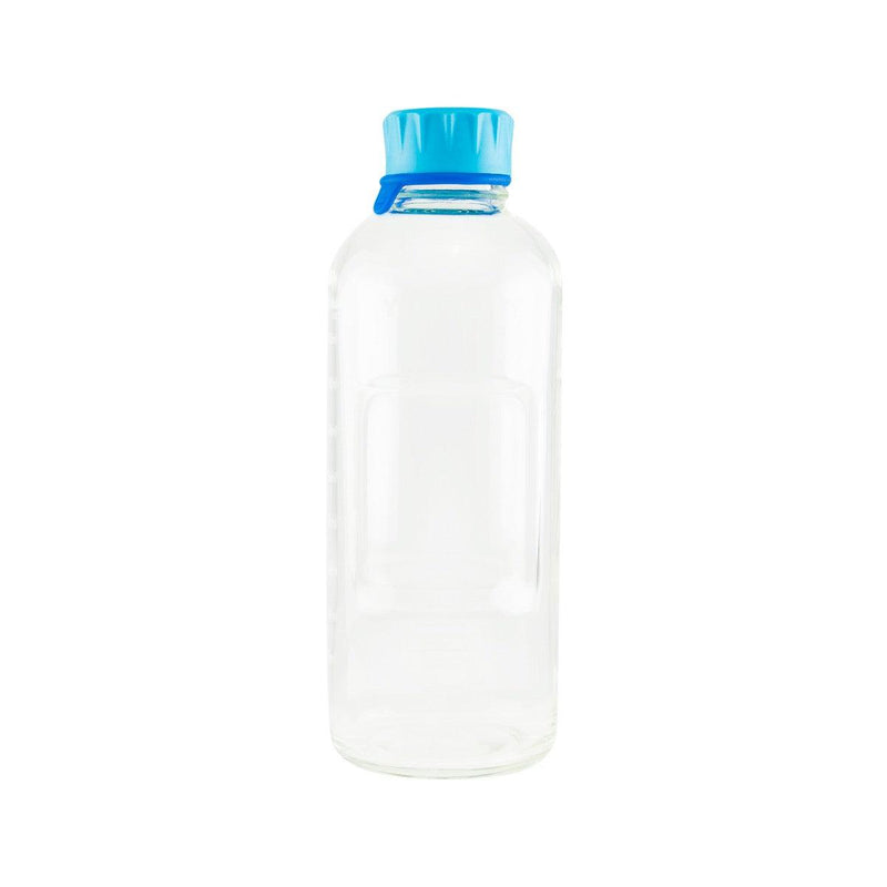 DURAN Clear bottle 1000ml w/ Cyan Cap