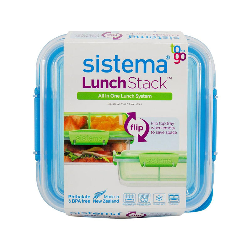 SISTEMA LunchStack TO GO Lunch Box - Square 1.24L