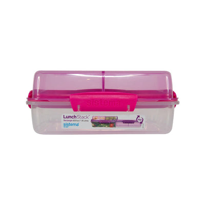 Sistema Klip It To Go Stack Lunch Container Square 1.24l