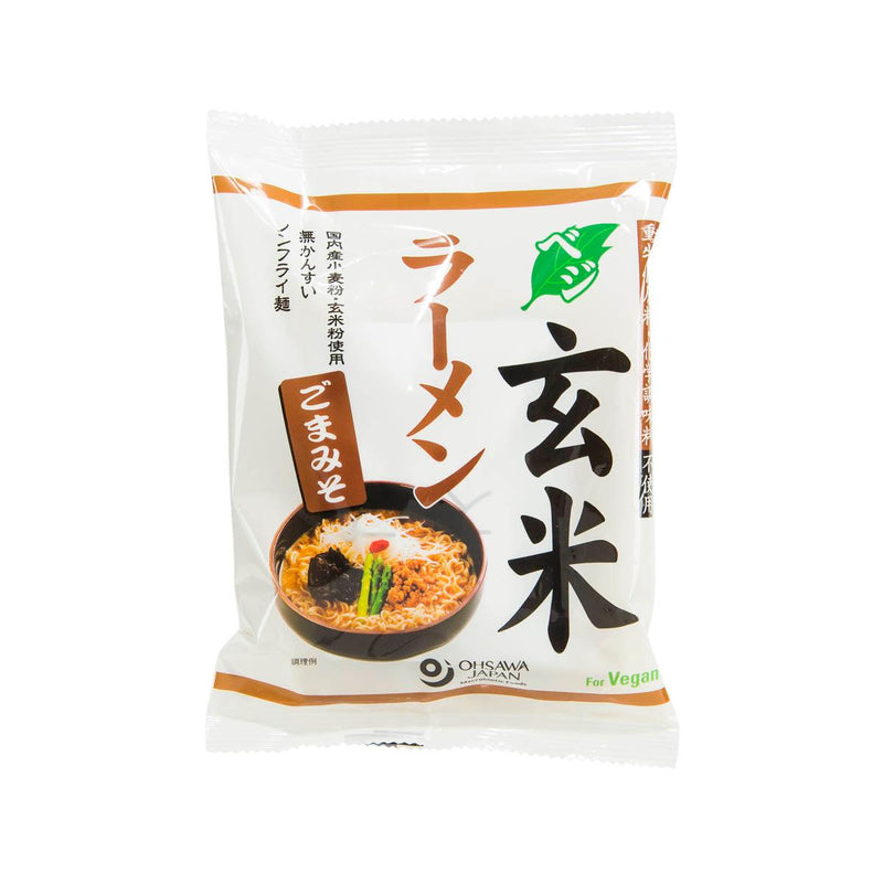OHSAWA JAPAN Instant Vegan Brown Rice Ramen - Sesame & Miso Soup  (119g)