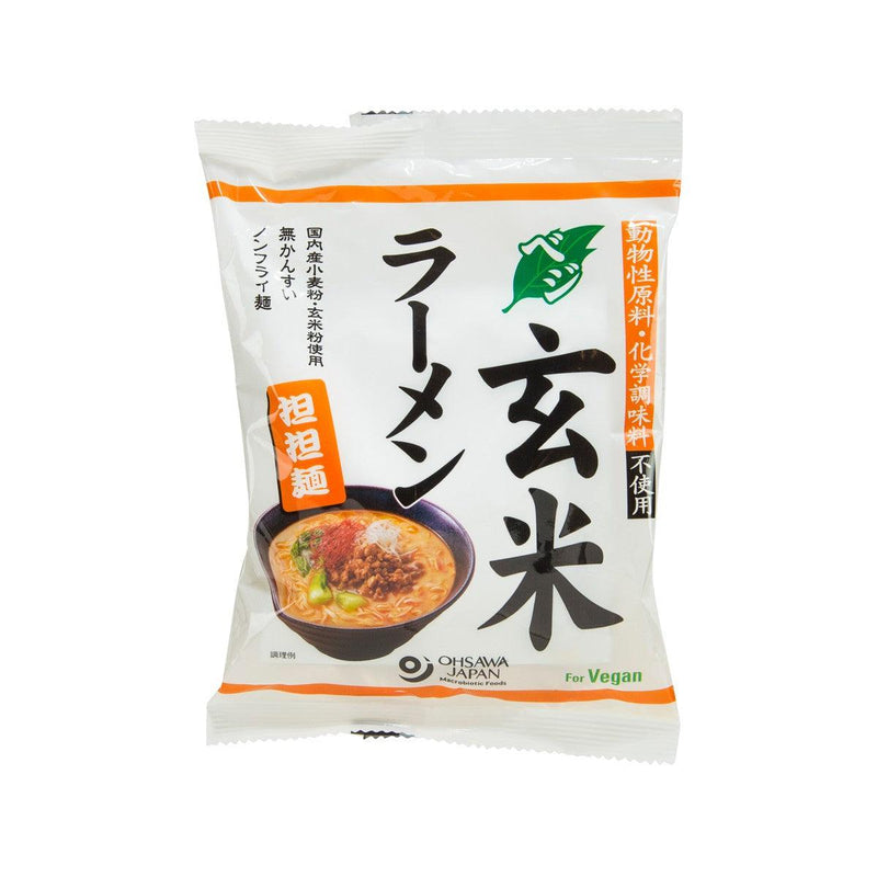 OHSAWA JAPAN Instant Vegan Brown Rice Tantan Ramen (No Artificial Flavor Enhancer)  (132g)