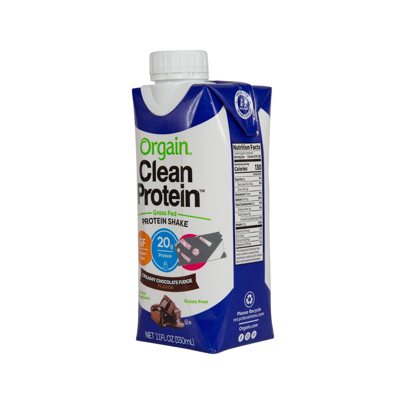 ORGAIN Clean Protein™ 乳蛋白營養飲品 - 朱古力奶油糖口味  (330mL)