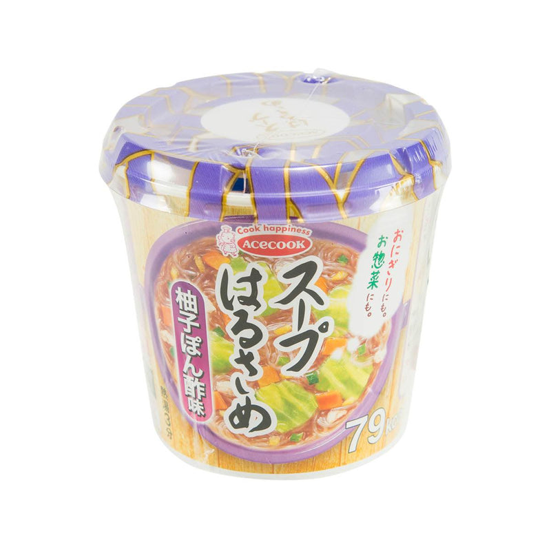 ACE COOK Harusame Starch Noodle in Soup - Yuzu Citrus Vinegar Flavor  (32g)