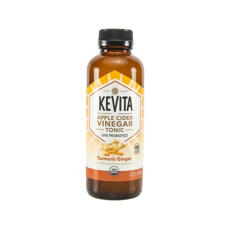 KEVITA Organic Apple Cider Vinegar Tonic Probiotic Drink - Turmeric Ginger  (450mL)
