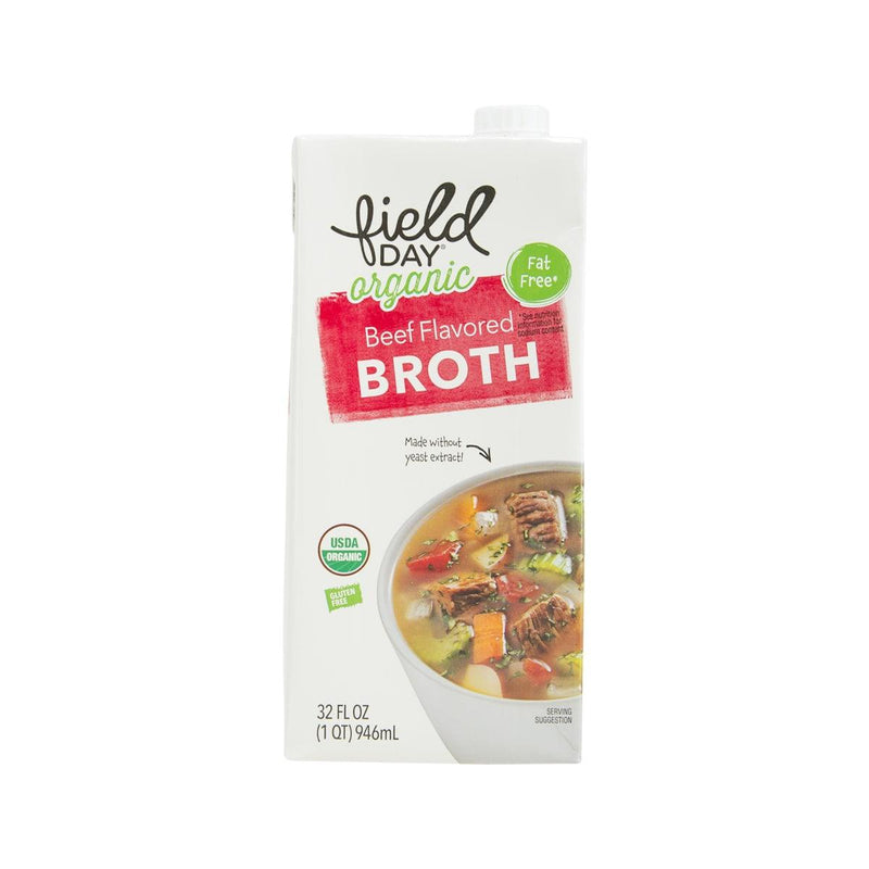 FIELD DAY Organic Beef Flavored Broth  (946mL)