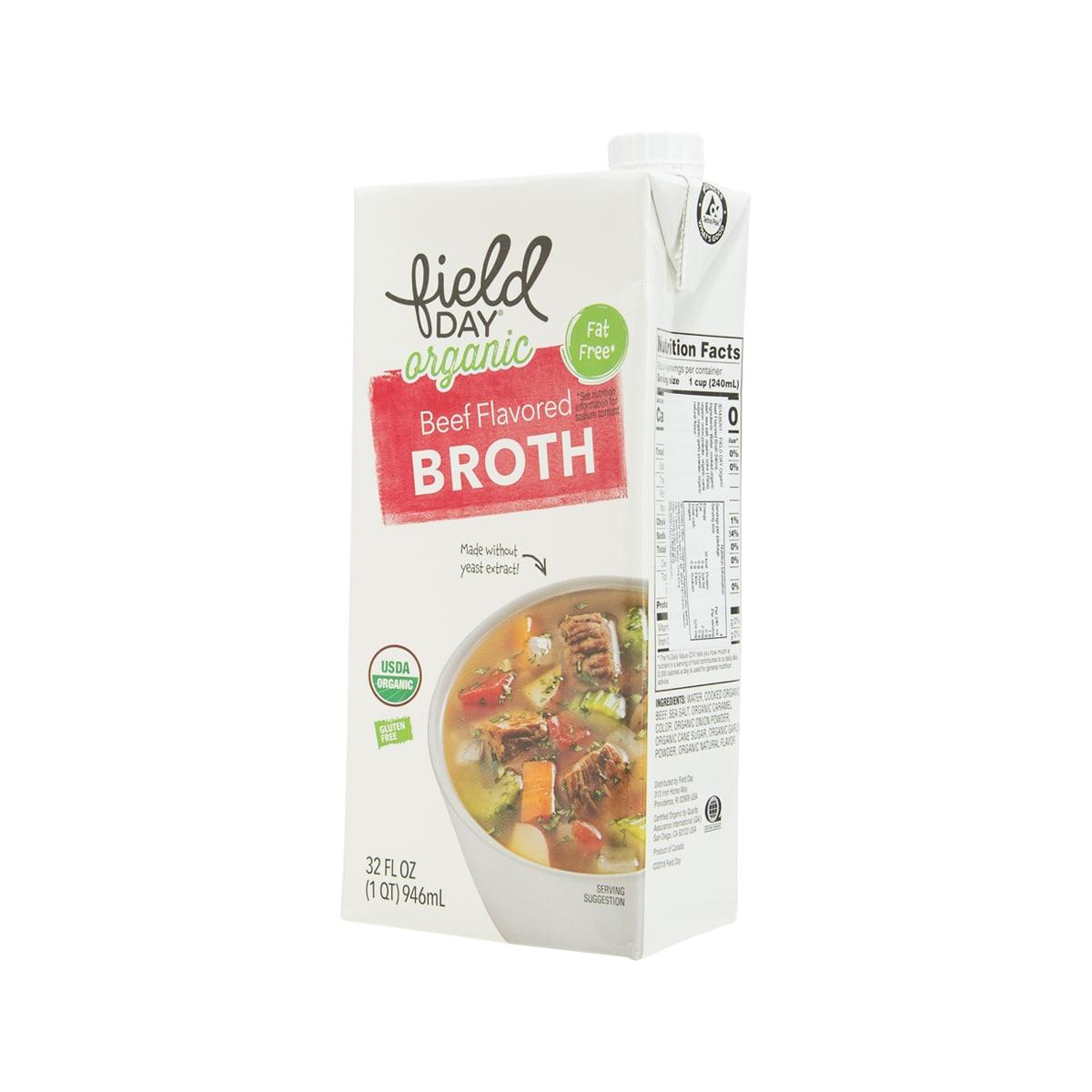 FIELD DAY Organic Beef Flavored Broth  (907g)