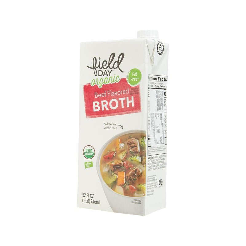 FIELD DAY Organic Beef Flavored Broth  (946mL)