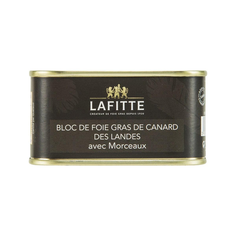 LAFITTE Block of Duck Foie Gras Des Landes with Pieces  (130g)