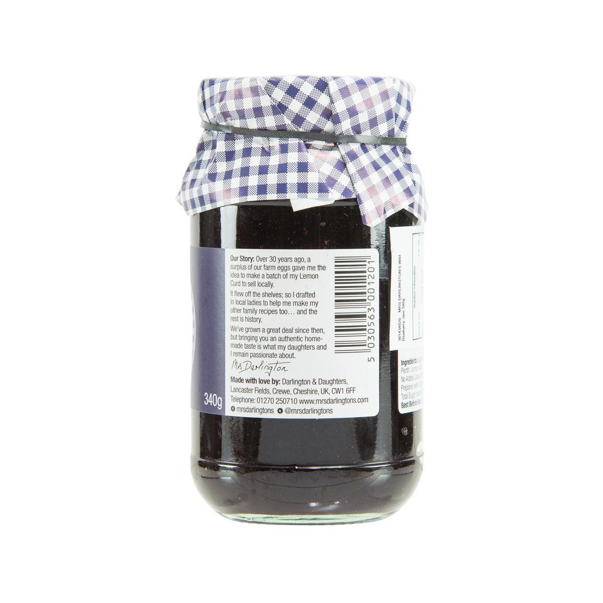 MRS DARLINGTON'S Wild Blueberry Jam  (340g)
