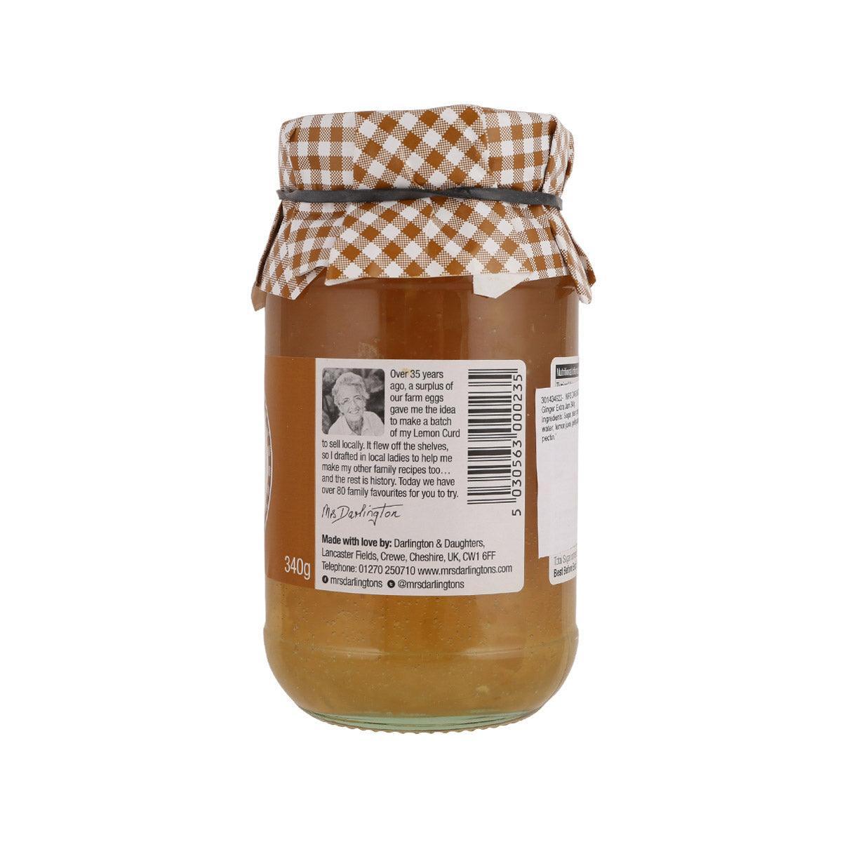 MRS DARLINGTON'S Ginger Extra Jam  (340g)