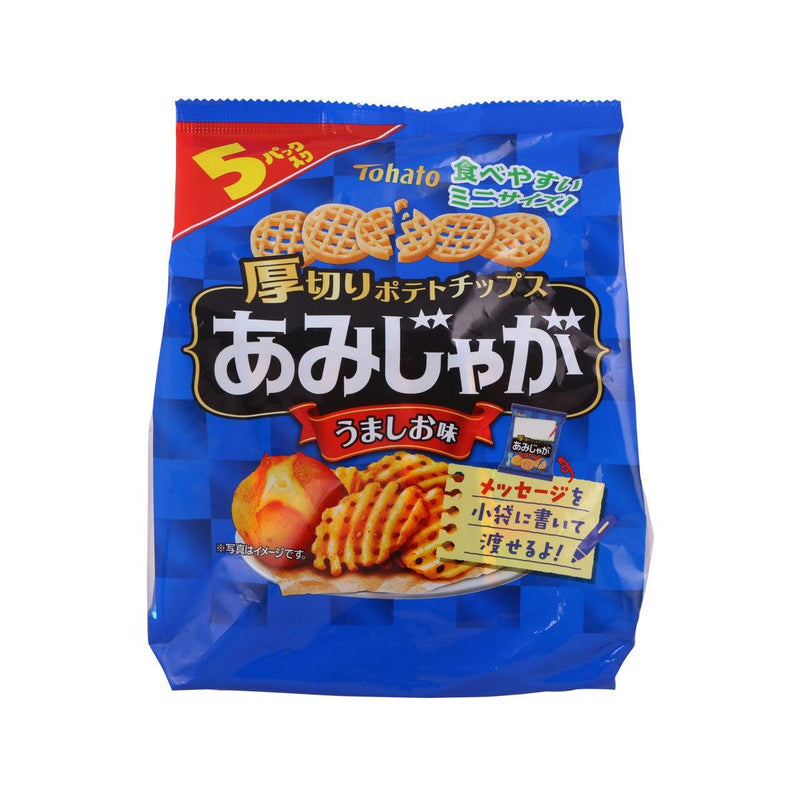 TOHATO Amijyaga Potato Chips - Lightly Salted  (5 x 17g) - city&