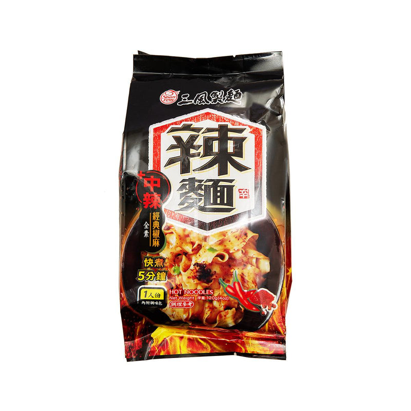 SHAN FENG Hot Noodles - Classic Sichuan Pepper Wave Noodle  (120g)