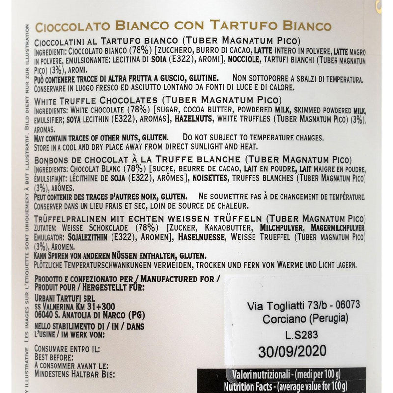 URBANI Black and White Truffle Chocolate Bonbons [Tube]  (100g) - city&