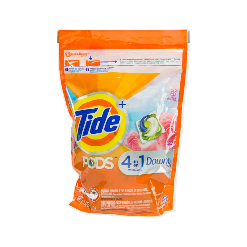 TIDE Pods Plus Downy April Fresh Laundry Detergent Pacs  (32pcs) - city&