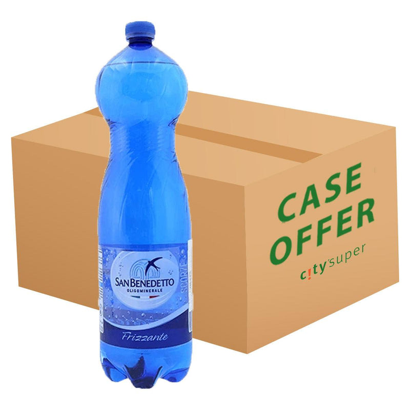SAN BENEDETTO Sparkling Natural Mineral Water  (6 x 1.5L)