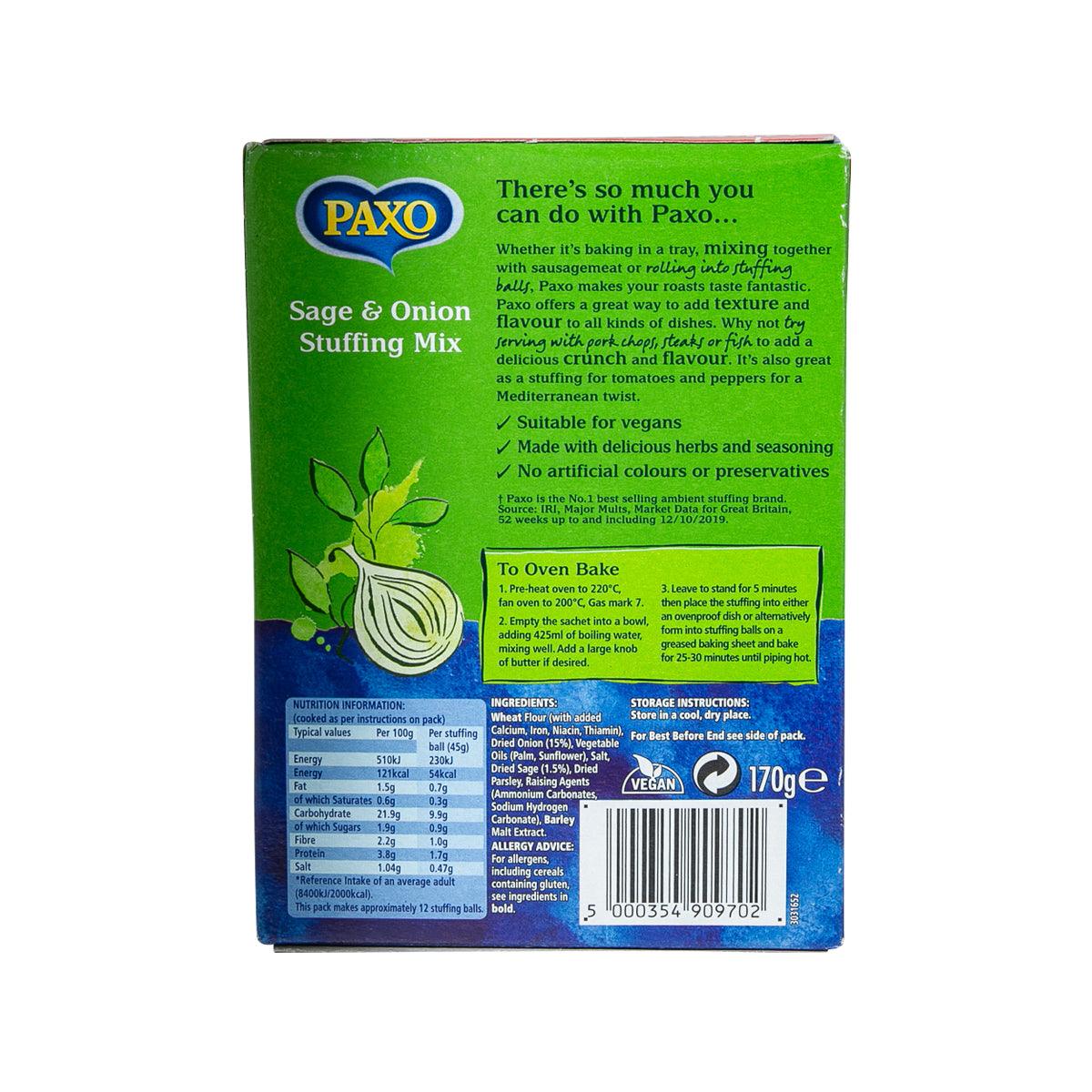 PAXO Sage and Onion Stuffing Mix  (170g)
