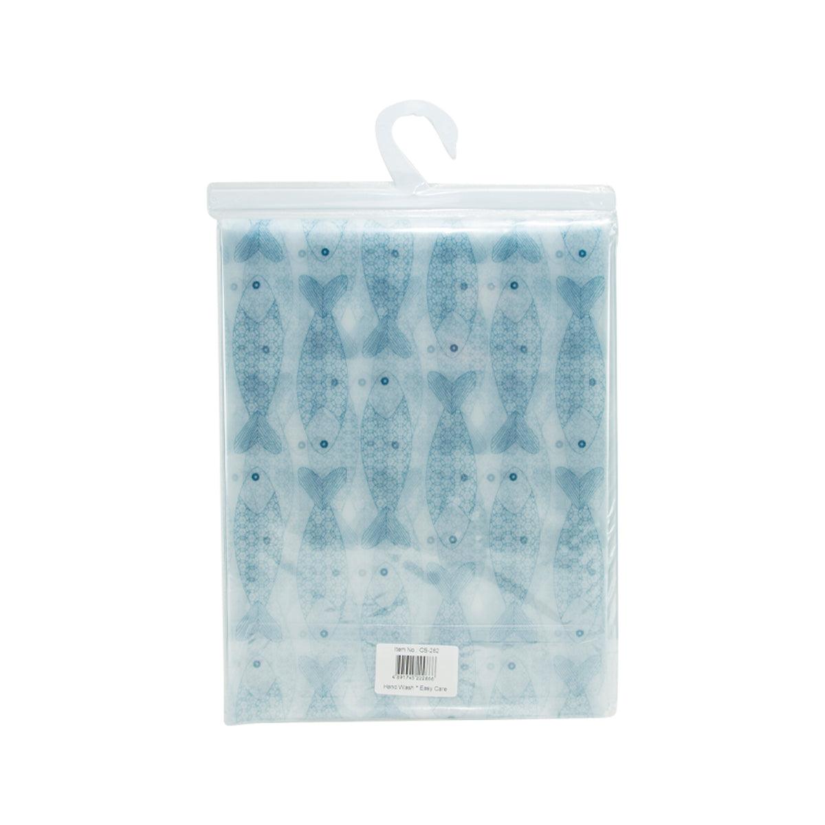 PEVA Shower Curtain 180x180cm -Poisson