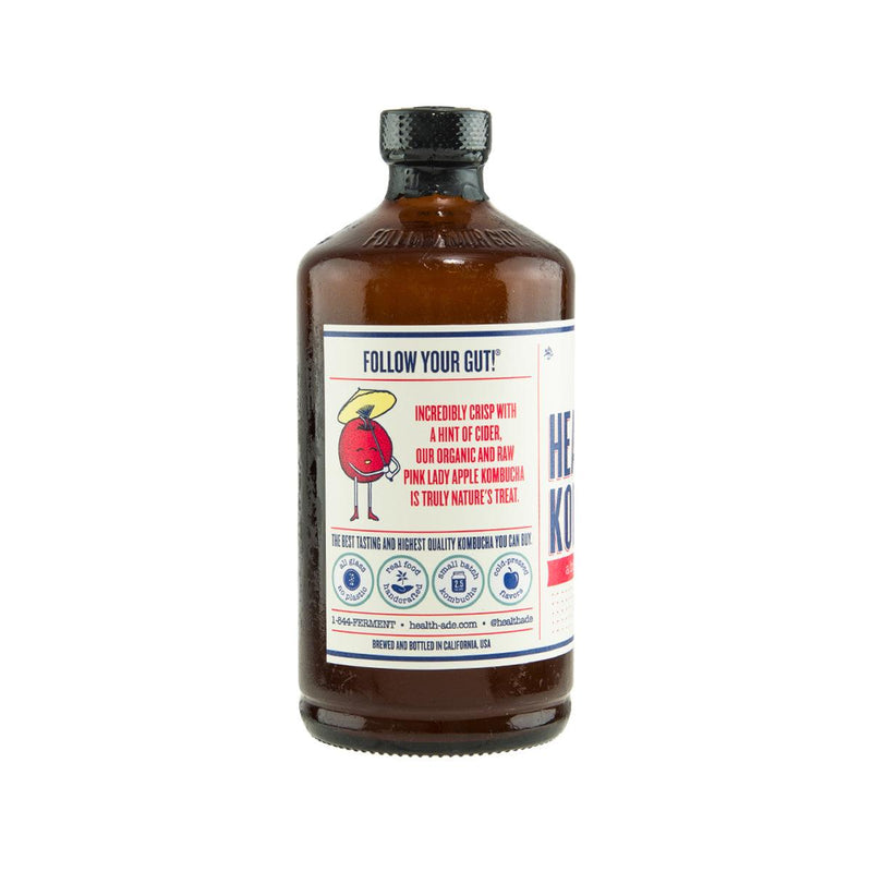 HEALTH ADE KOMBUCHA Organic Pink Lady Apple Kombucha  (473mL)