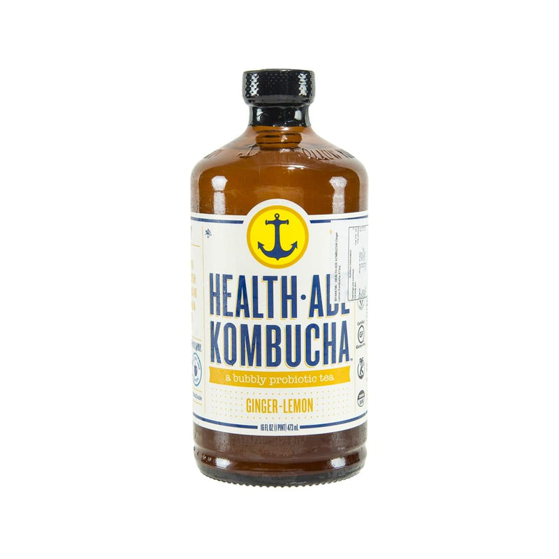 HEALTH ADE KOMBUCHA Organic Ginger Lemon Kombucha  (473mL)