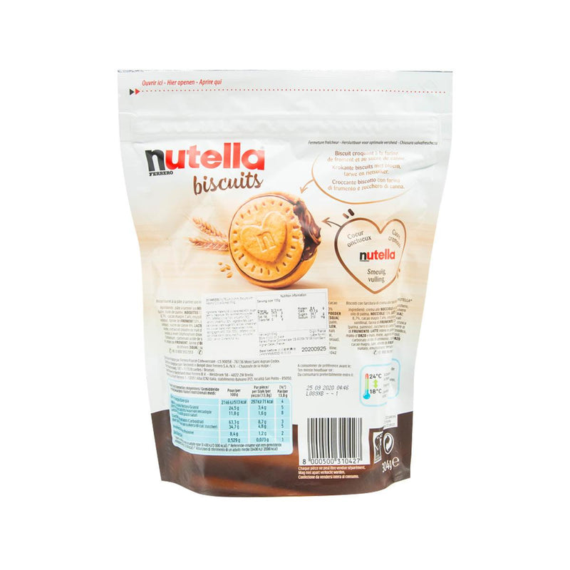 NUTELLA Crunchy Biscuits with Hazelnut Cocoa Spread  (304g)
