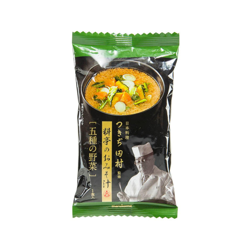 MARUKOME 築地凍乾即沖味噌湯 - 5種蔬菜  (9.4g)
